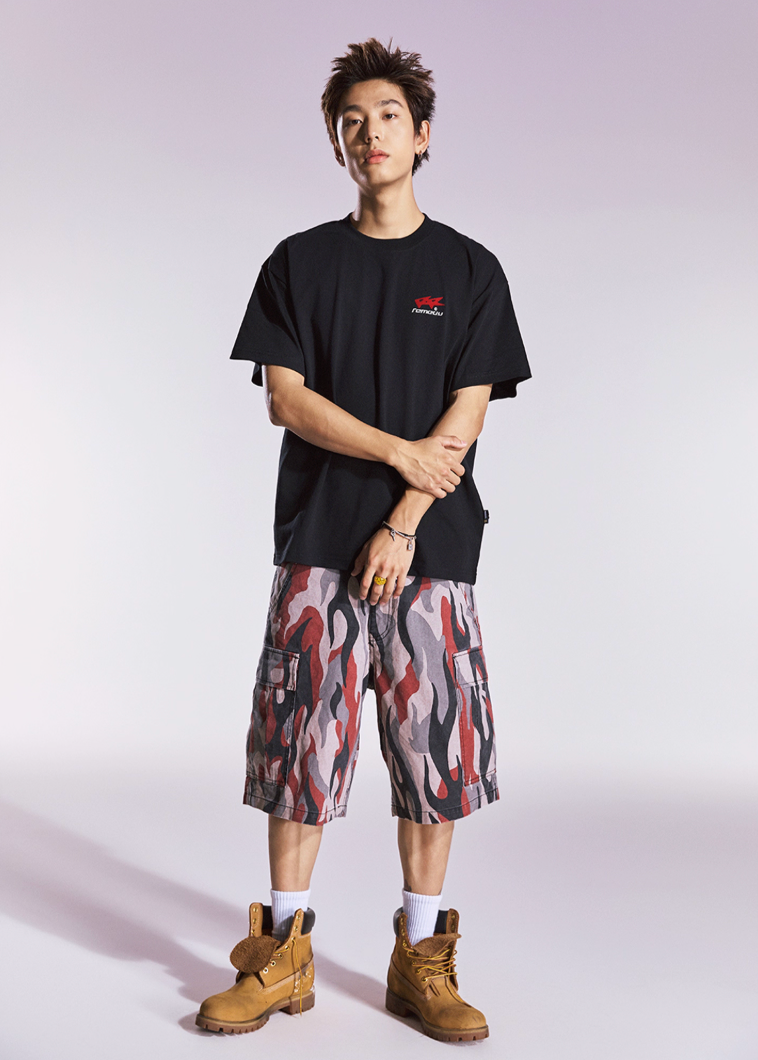 Remedy Flame Camouflage Work Cargo Shorts | Face 3 Face