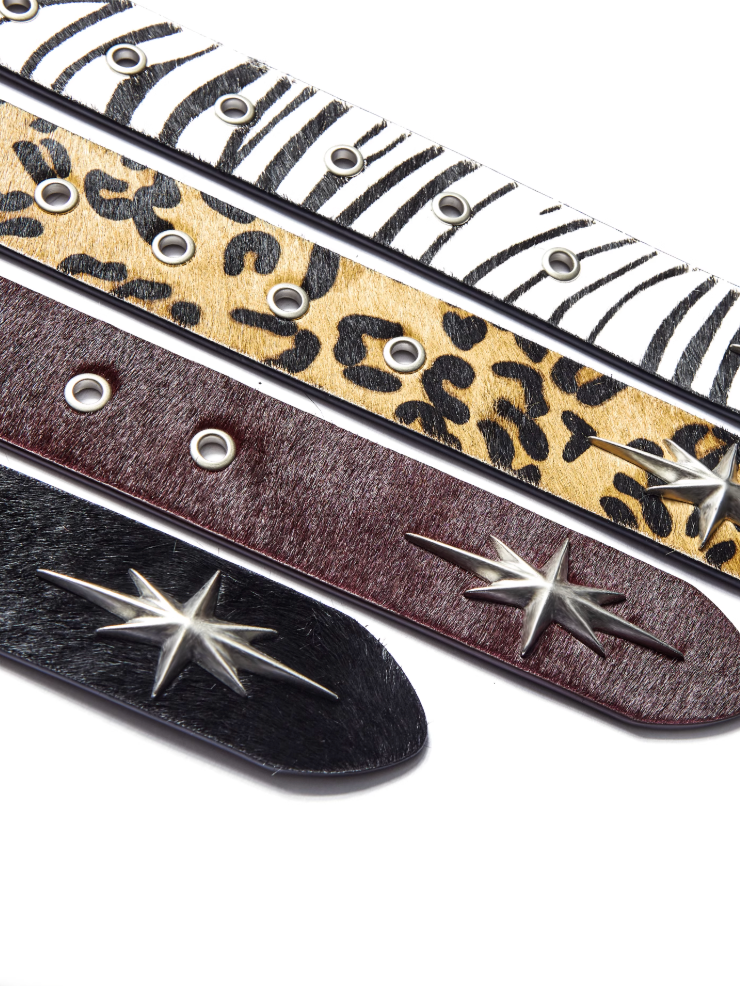 Remedy Star Studded Cowhide Leather Belt | Face 3 Face