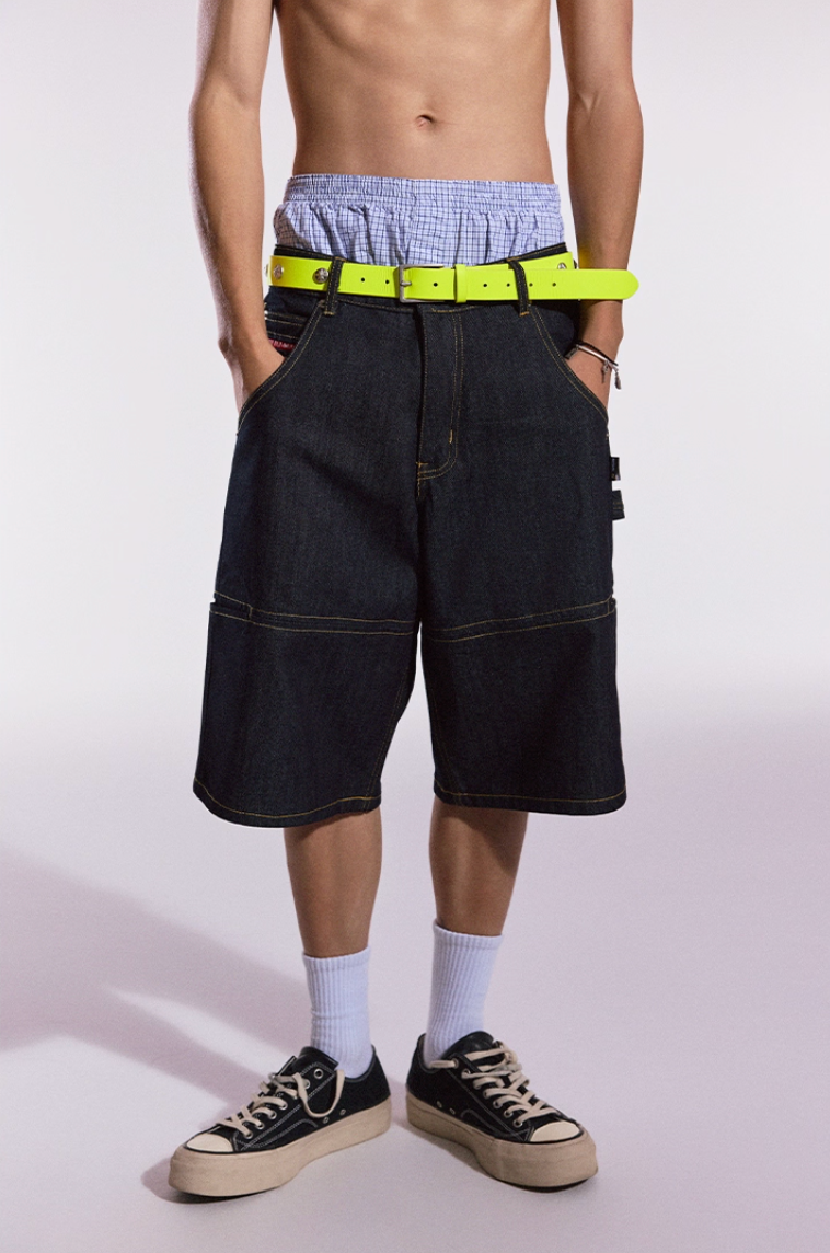 Remedy Neon Metal Studded Leather Belt | Face 3 Face