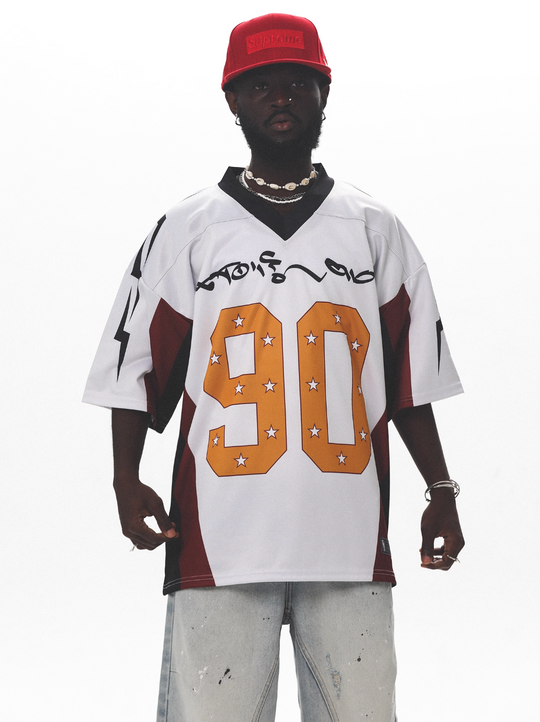 UNTILWERICH Color Block Mesh Hockey Jersey | Face 3 Face