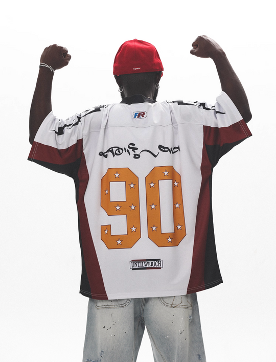 UNTILWERICH Color Block Mesh Hockey Jersey | Face 3 Face