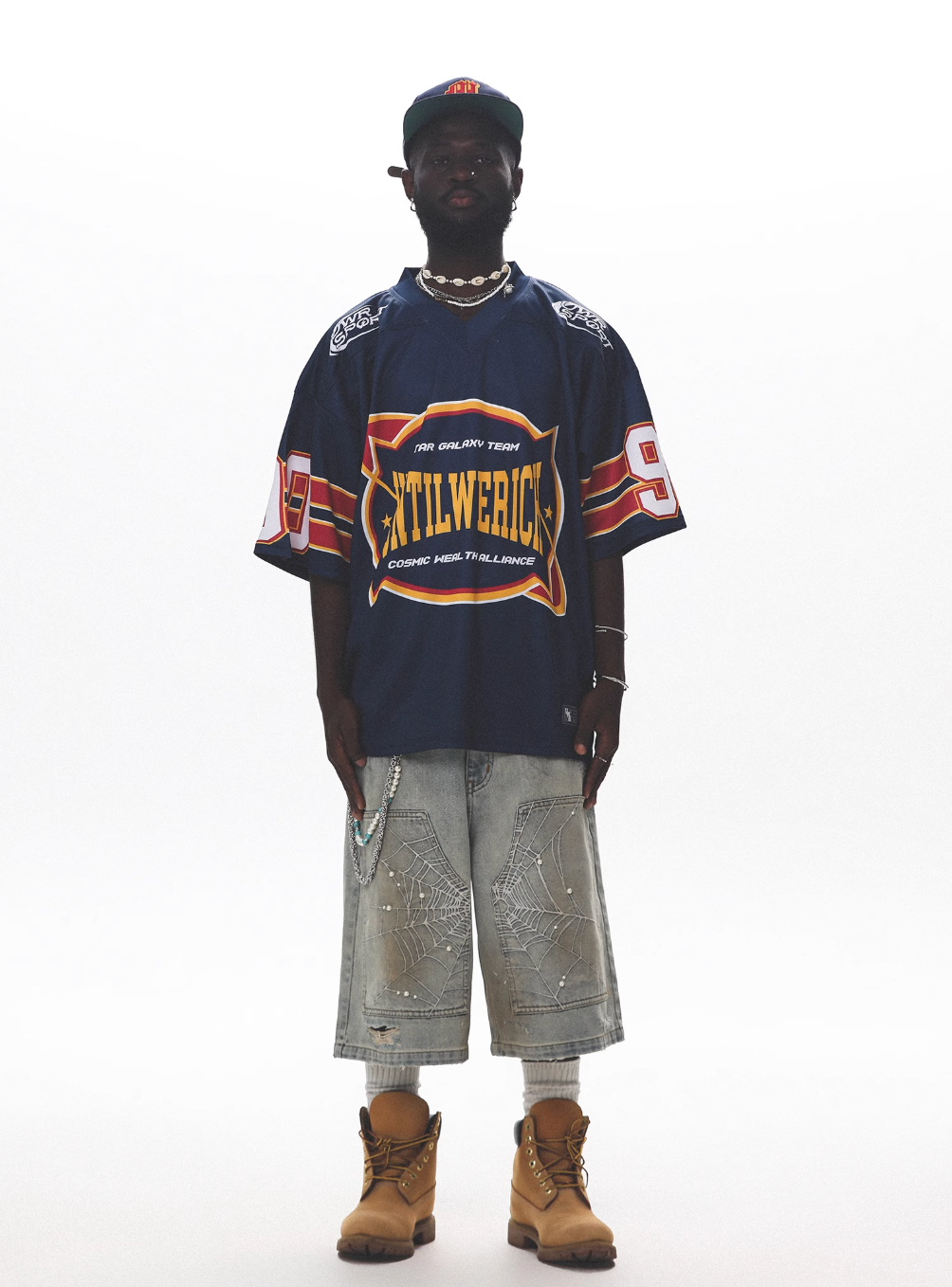 UNTILWERICH Vintage Graphic Mesh Hockey Jersey | Face 3 Face