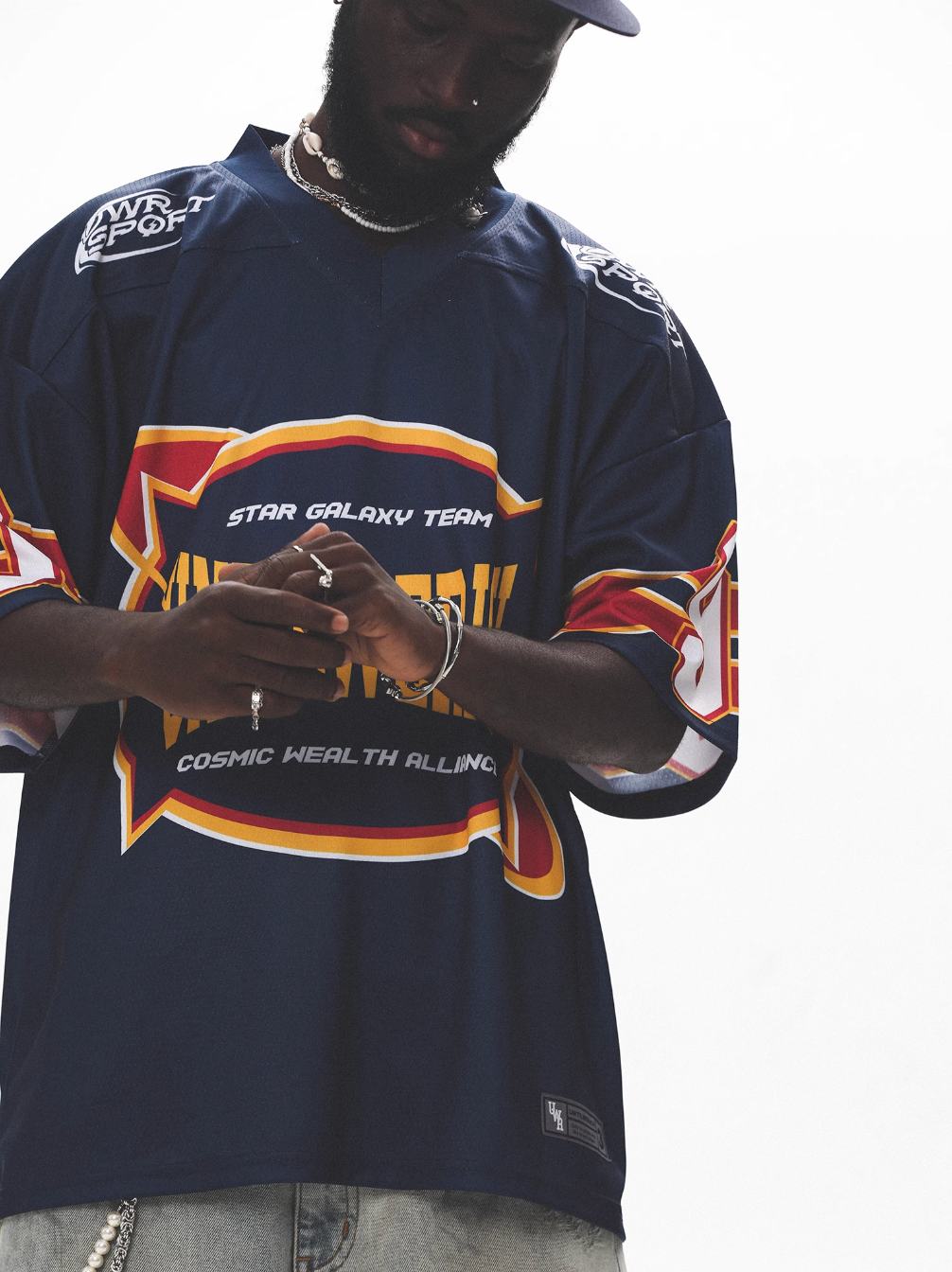 UNTILWERICH Vintage Graphic Mesh Hockey Jersey | Face 3 Face