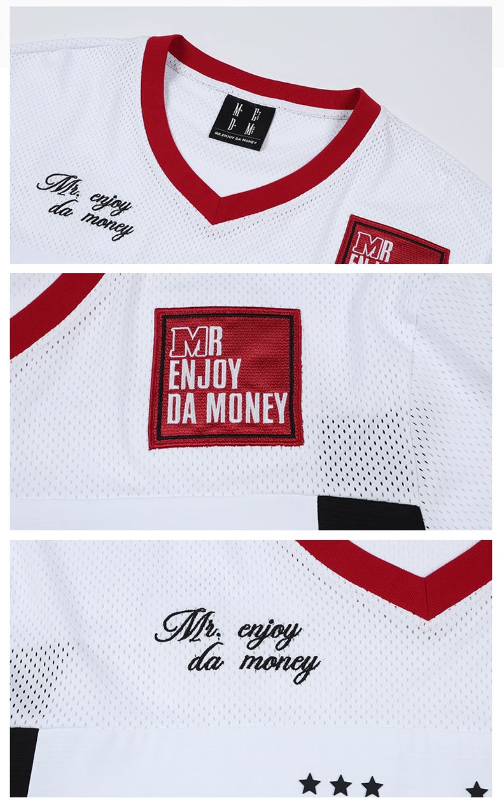 MEDM 88 Numbered Rhinestone Mesh Jersey | Face 3 Face