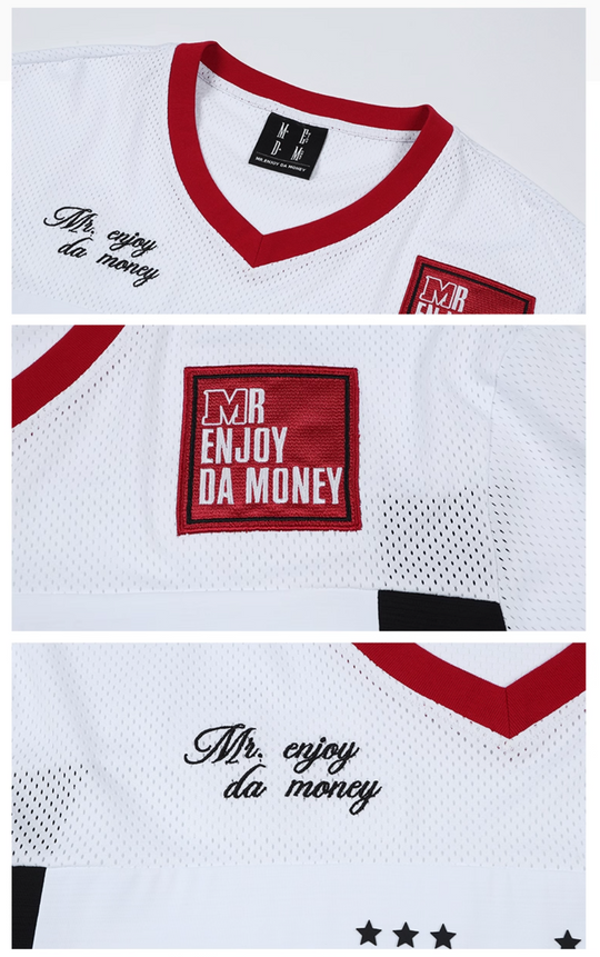 MEDM 88 Numbered Rhinestone Mesh Jersey | Face 3 Face