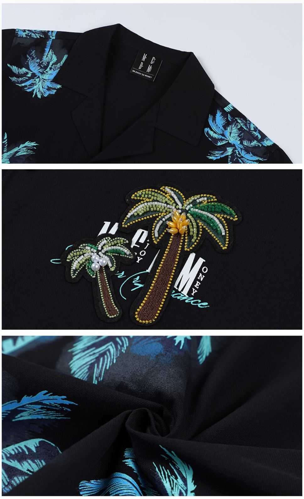 MEDM Palm Tree Hawaiian Shirt | Face 3 Face
