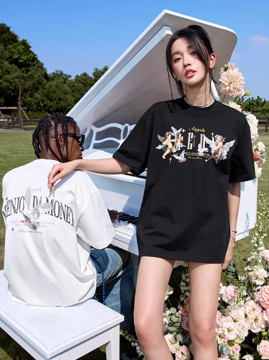 MEDM Angel Peace Dove Print Tee | Face 3 Face