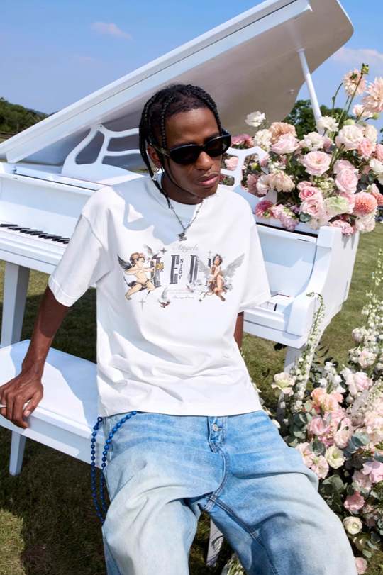 MEDM Angel Peace Dove Print Tee | Face 3 Face