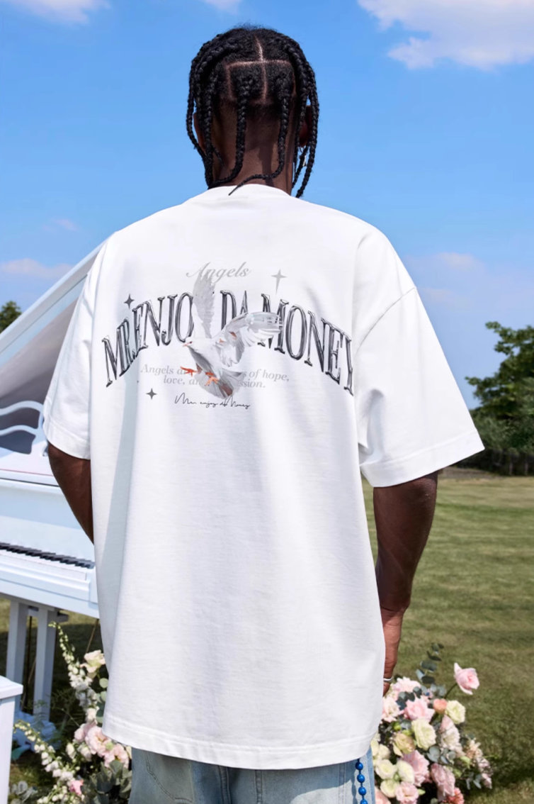 MEDM Angel Peace Dove Print Tee | Face 3 Face