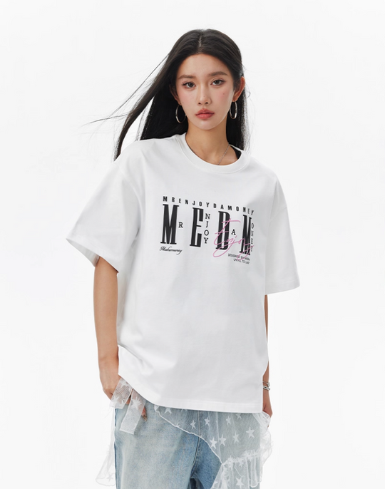 MEDM Basic Logo Typography Tee | Face 3 Face