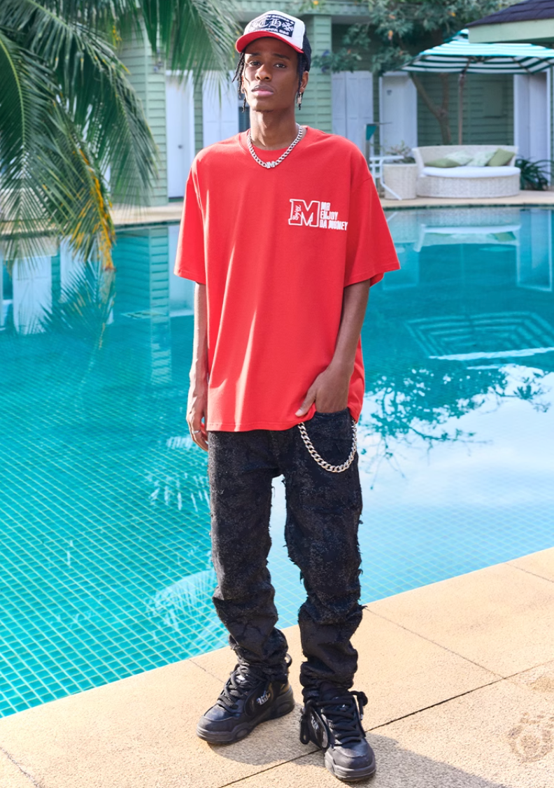 MEDM 3D M Logo Embroidered Tee | Face 3 Face