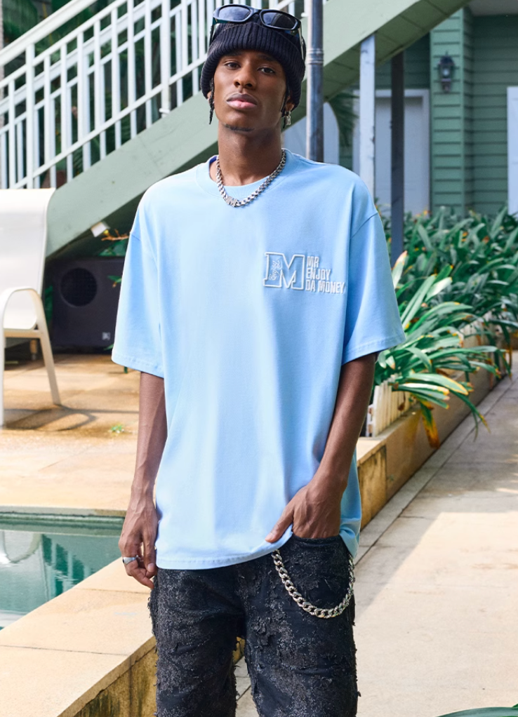 MEDM 3D M Logo Embroidered Tee | Face 3 Face