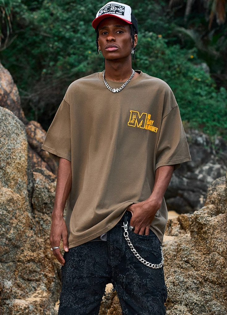 MEDM 3D M Logo Embroidered Tee | Face 3 Face