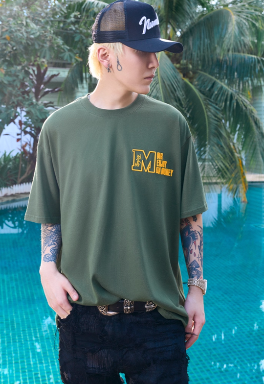 MEDM 3D M Logo Embroidered Tee | Face 3 Face