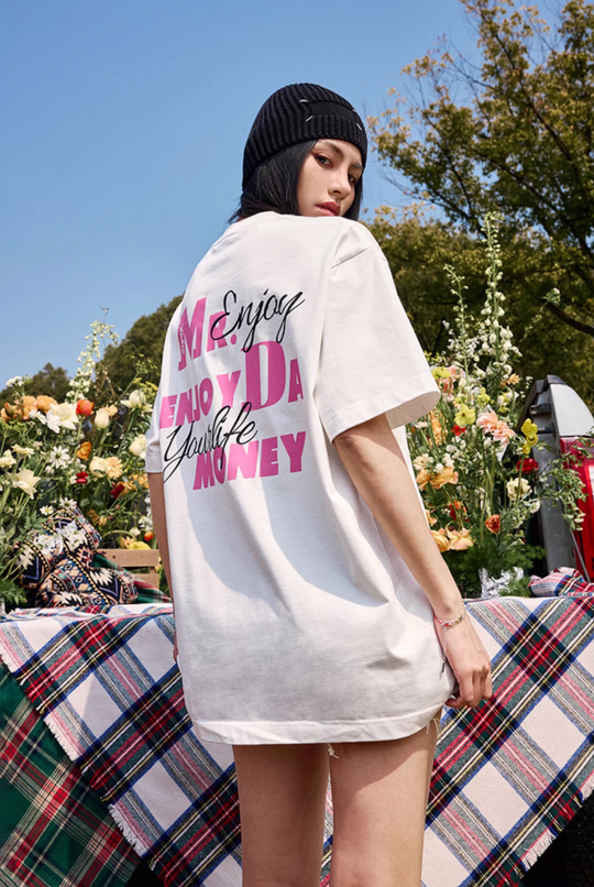 MEDM Contrast Color Logo Print Tee | Face 3 Face