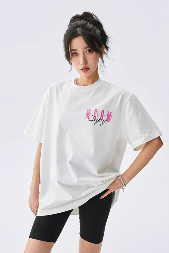 MEDM Contrast Color Logo Print Tee | Face 3 Face