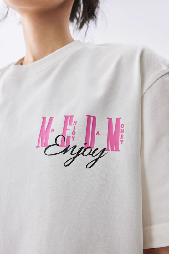 MEDM Contrast Color Logo Print Tee | Face 3 Face