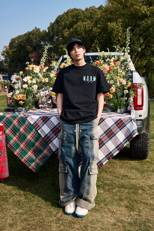 MEDM Contrast Color Logo Print Tee | Face 3 Face