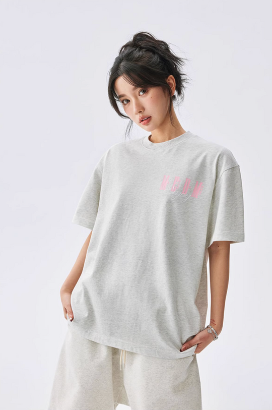 MEDM Contrast Color Logo Print Tee | Face 3 Face