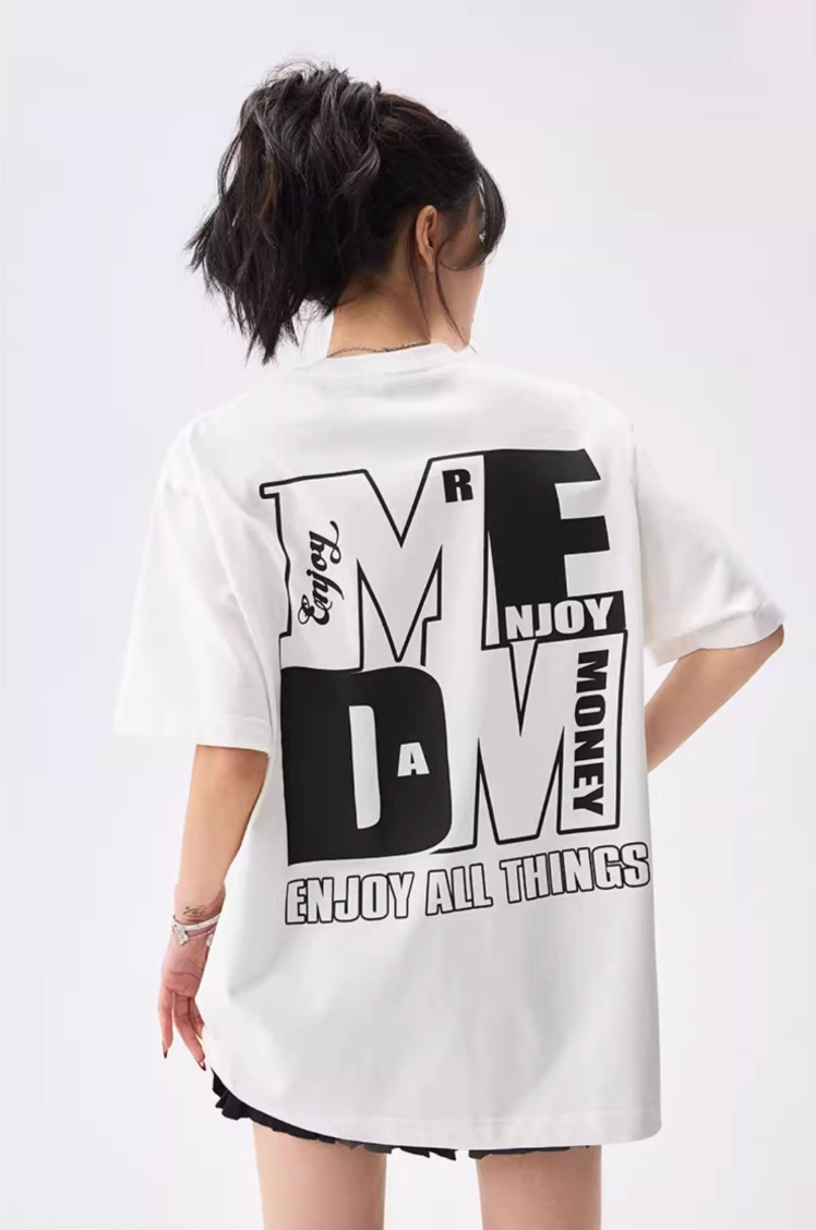 MEDM Colorblock Logo Print Tee | Face 3 Face