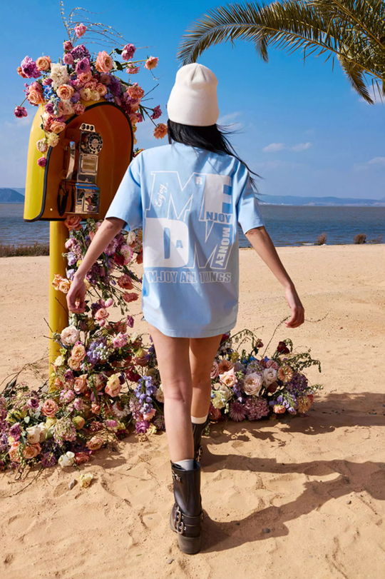 MEDM Colorblock Logo Print Tee | Face 3 Face