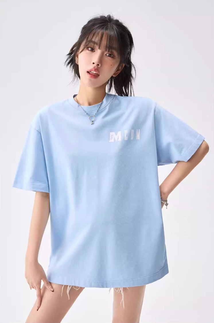 MEDM Colorblock Logo Print Tee | Face 3 Face