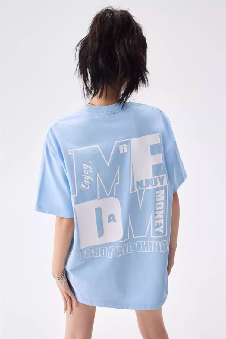 MEDM Colorblock Logo Print Tee | Face 3 Face
