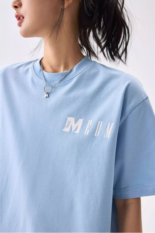 MEDM Colorblock Logo Print Tee | Face 3 Face