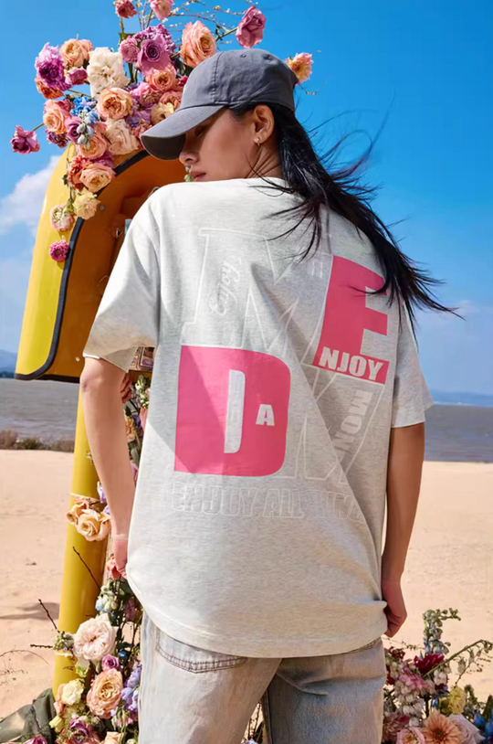 MEDM Colorblock Logo Print Tee | Face 3 Face