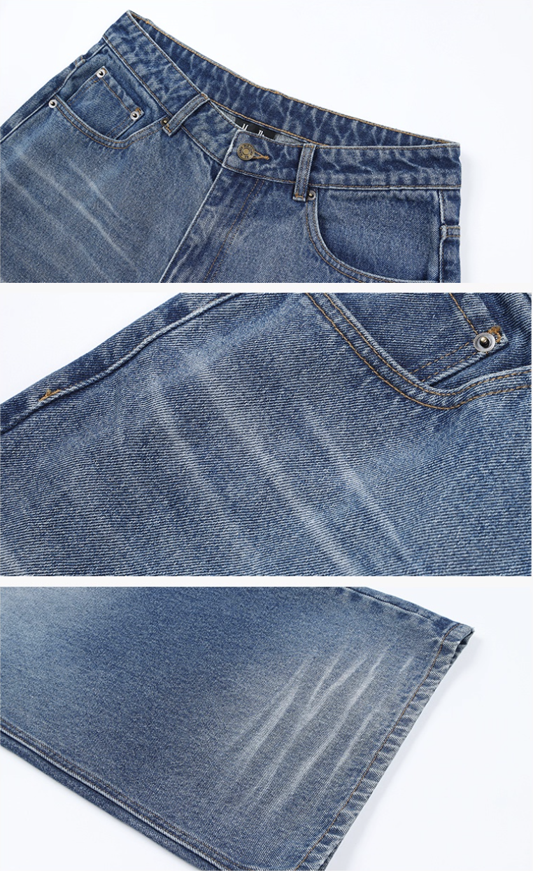 MEDM Dirty Wash Baggy Jeans | Face 3 Face