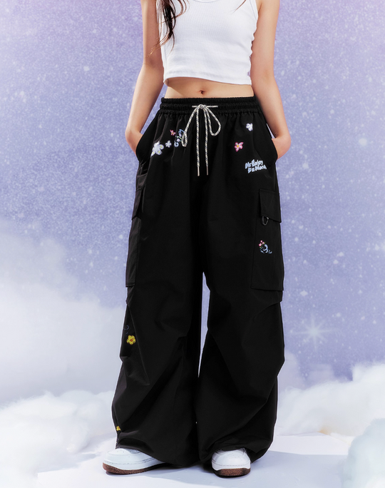 MEDM Floral Print Utility Cargo Pants | Face 3 Face