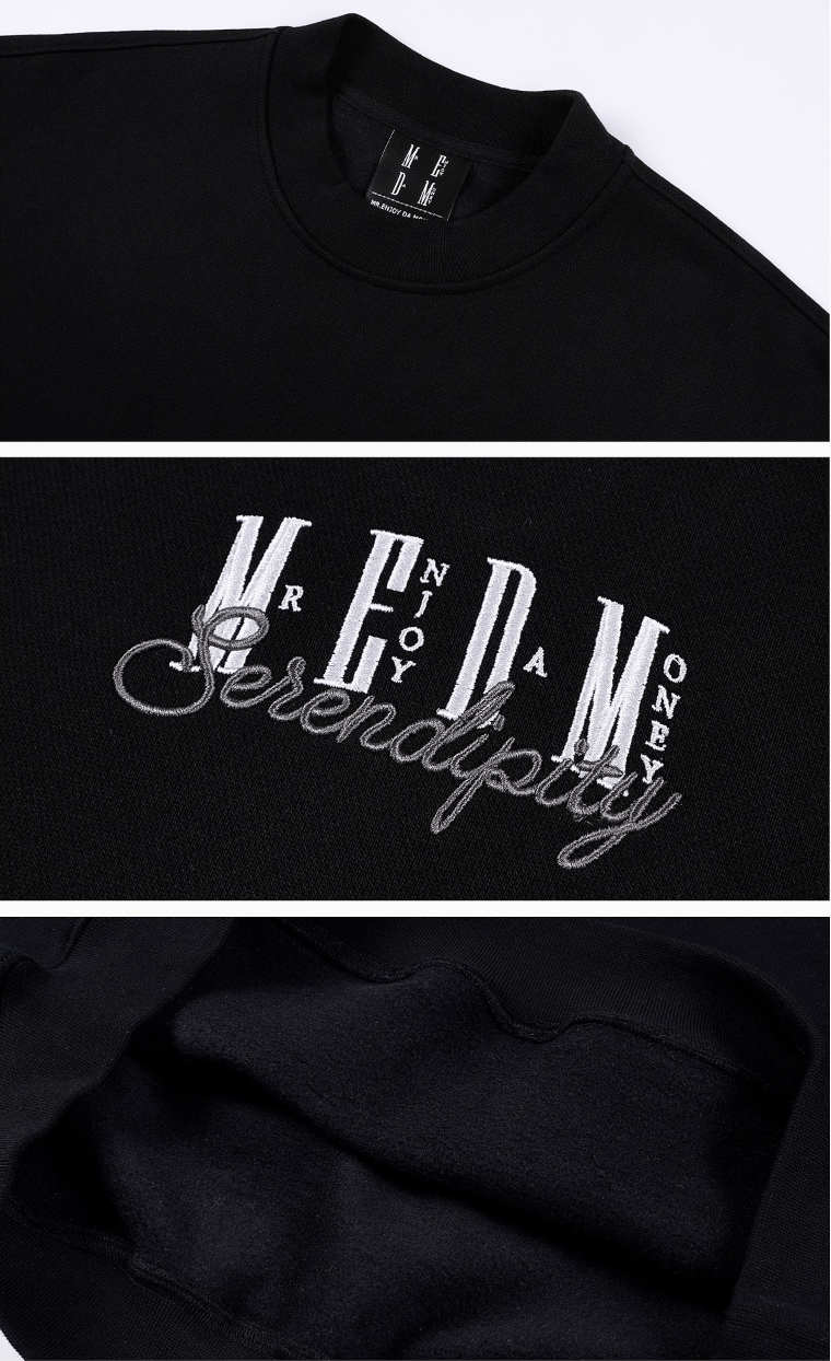MEDM Logo Embroidered Basic Sweatshirt | Face 3 Face