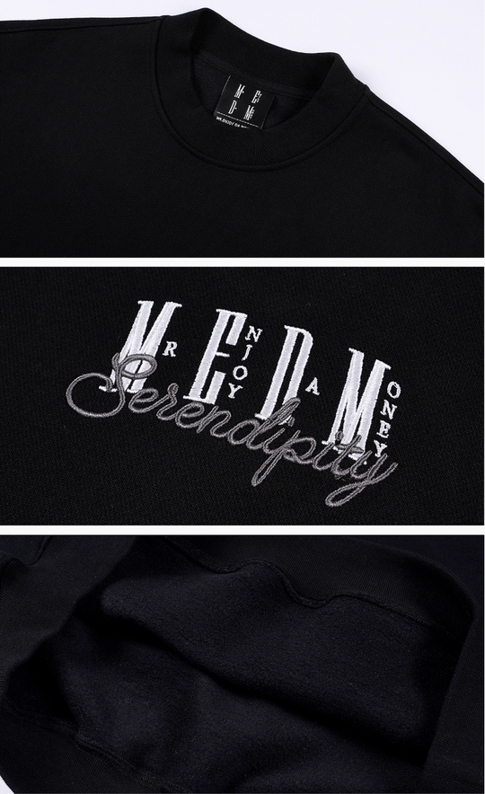 MEDM Logo Embroidered Basic Sweatshirt | Face 3 Face