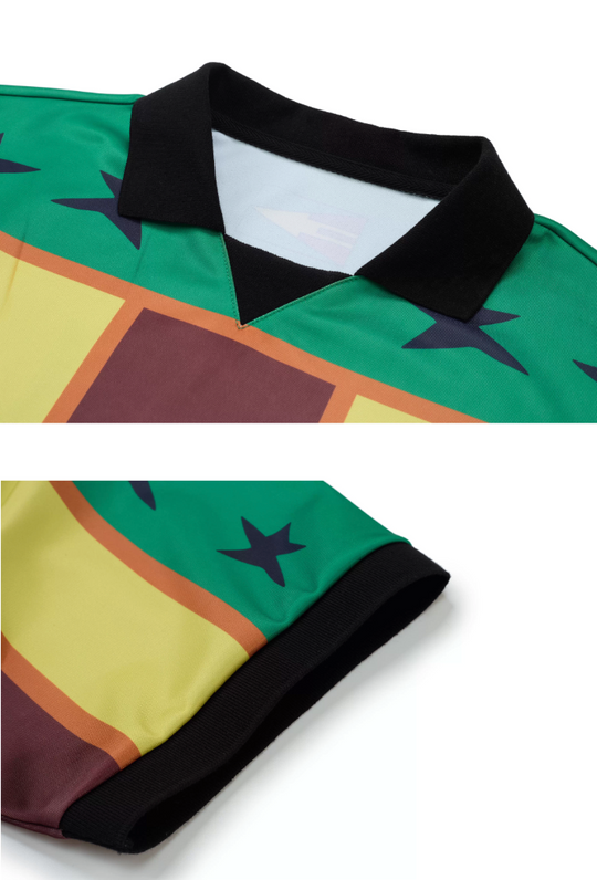 EVILKNIGHT(EK) Graffiti Star Jersey Polo | Face 3 Face