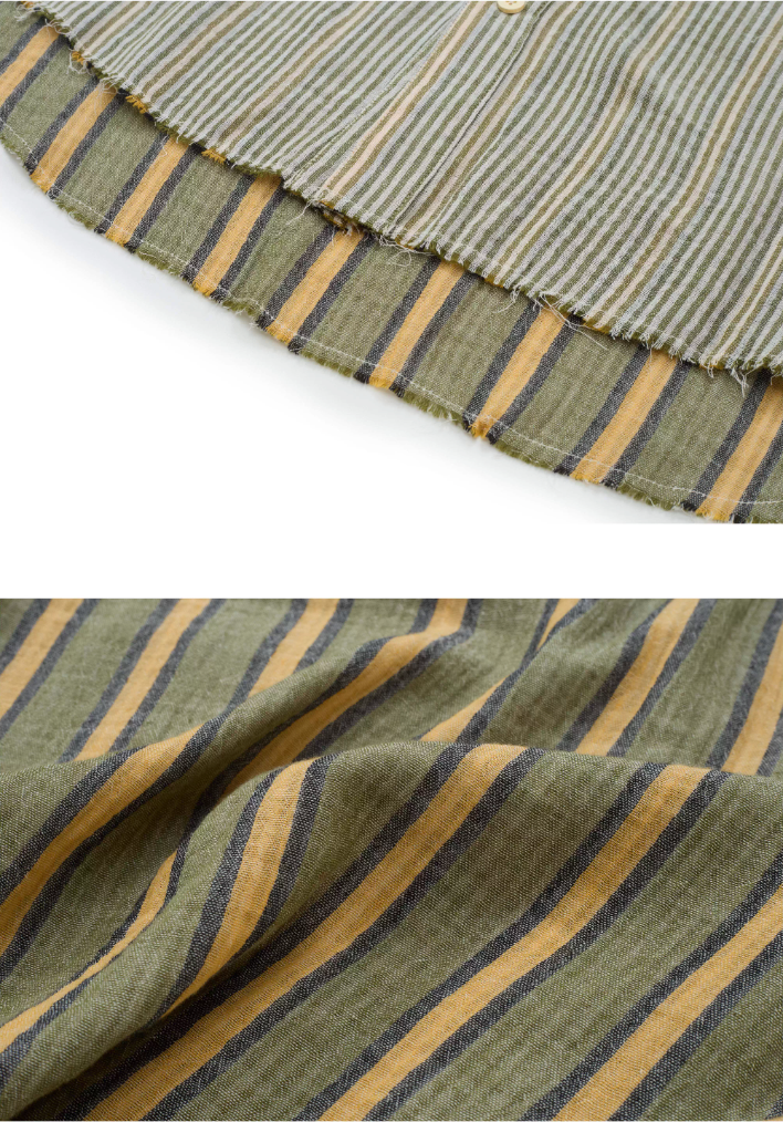 EVILKNIGHT(EK) Striped Plaid Reversible Short Sleeve Shirt | Face 3 Face