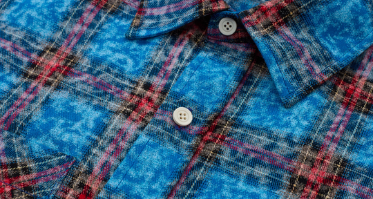 EVILKNIGHT(EK) Floral Embroidered Plaid Long Sleeve Shirt | Face 3 Face