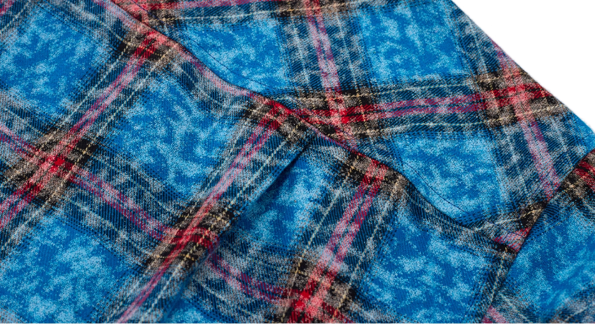 EVILKNIGHT(EK) Floral Embroidered Plaid Long Sleeve Shirt | Face 3 Face