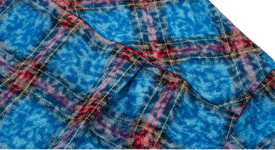 EVILKNIGHT(EK) Floral Embroidered Plaid Long Sleeve Shirt | Face 3 Face