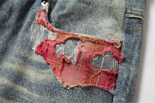 YADcrew Evening Lace Print Denim Jeans | Face 3 Face