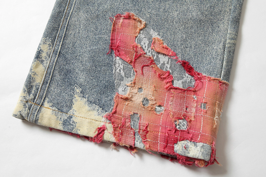 YADcrew Evening Lace Print Denim Jeans | Face 3 Face