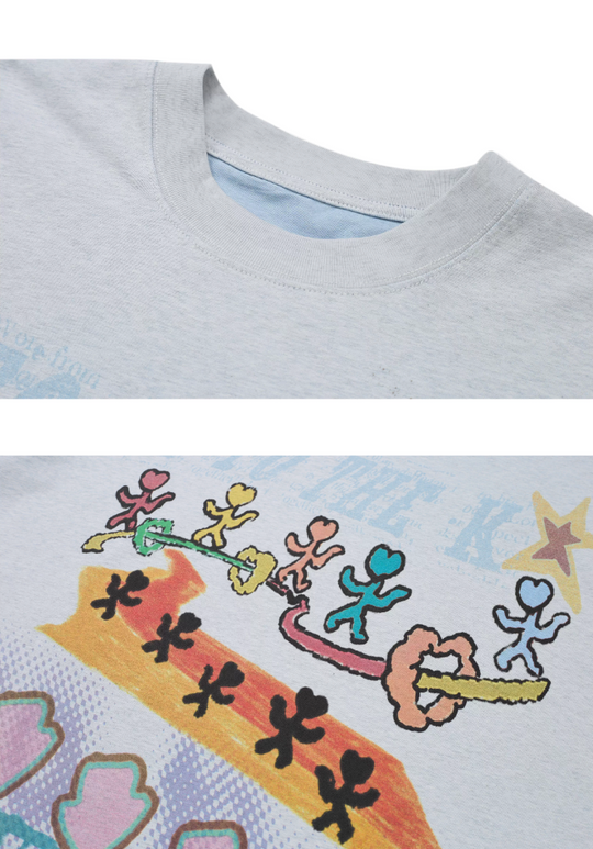 EVILKNIGHT(EK) Hand Painted Graffiti Tee | Face 3 Face