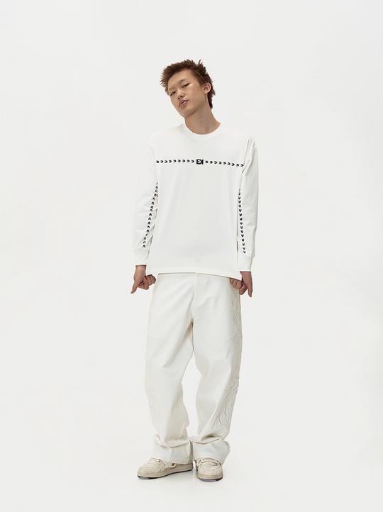 EVILKNIGHT(EK) Basic Arrow Logo Long Sleeve Tee | Face 3 Face