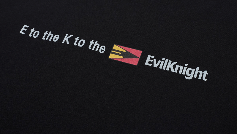 EVILKNIGHT(EK) Flag Logo Print Long Sleeve Tee | Face 3 Face