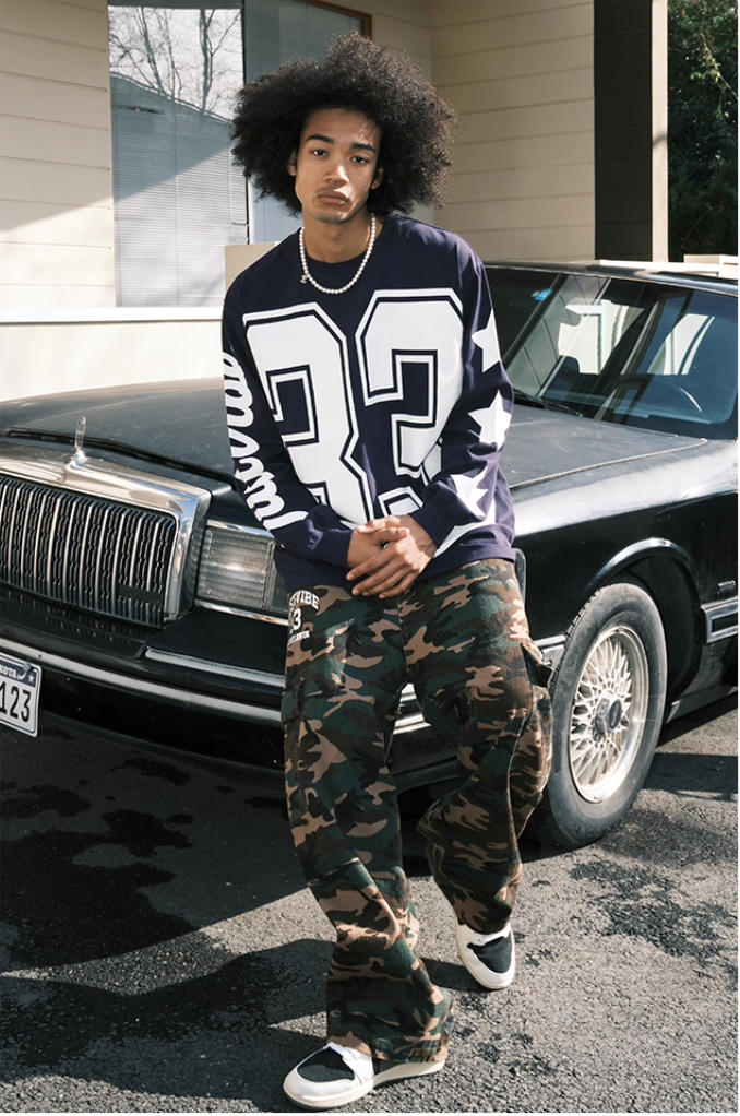 JUST VIBE Star Number Print Tee | Face 3 Face