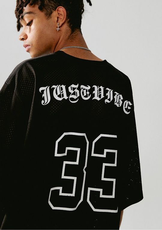 JUST VIBE 33 Numbered Mesh Hockey Jersey | Face 3 Face