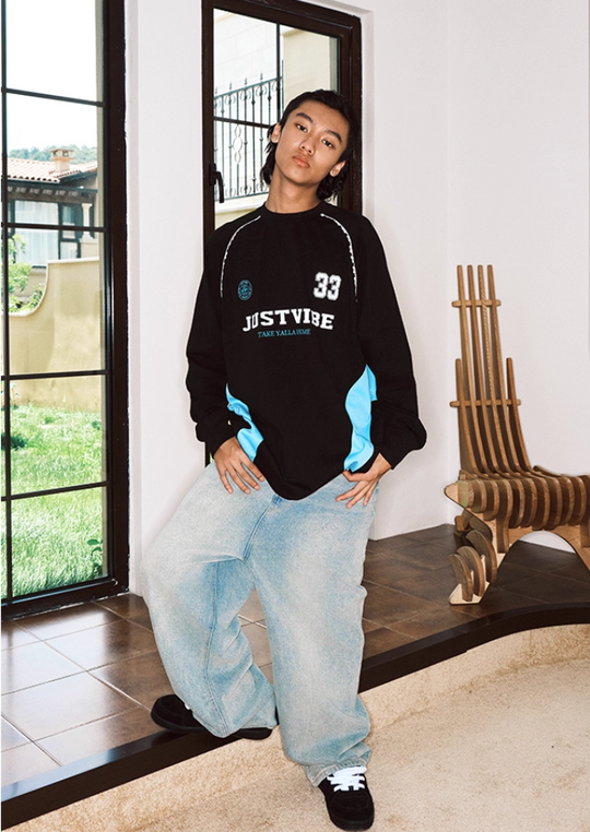 JUST VIBE Lace Trim Long Sleeve Racing Jersey | Face 3 Face