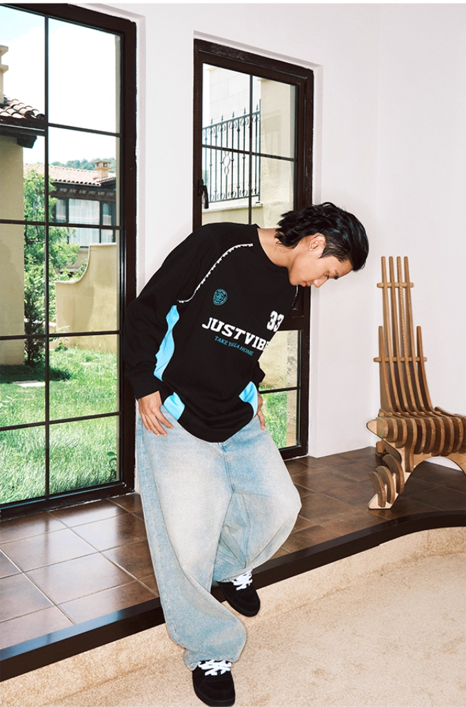 JUST VIBE Lace Trim Long Sleeve Racing Jersey | Face 3 Face