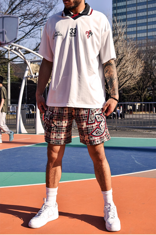 JUST VIBE Logo Soccer Jersey Polo Shirt | Face 3 Face