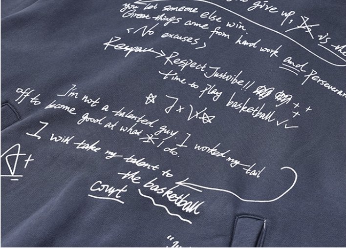 JUST VIBE Letter Print Hoodie | Face 3 Face