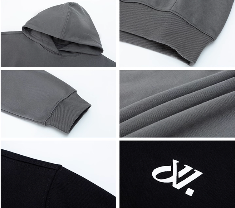 JUST VIBE Basic JV Logo Embroidered Hoodie | Face 3 Face